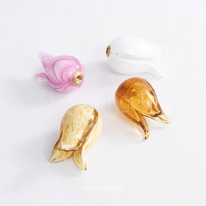 Art Deco Gold Sand Tulip Flower Wall Sconce - 3 Lights