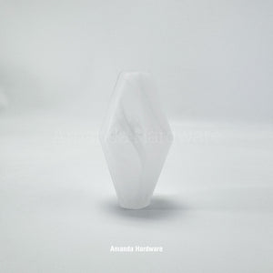 Alabaster Polyhedra Glass Droplet