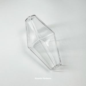 Clear Polyhedra Glass Droplet
