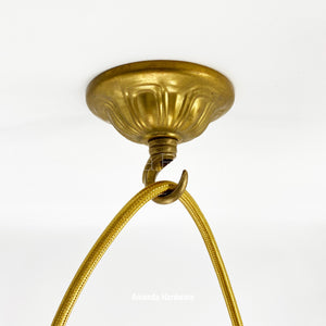 Stamped Brass Dome Hook - 3in