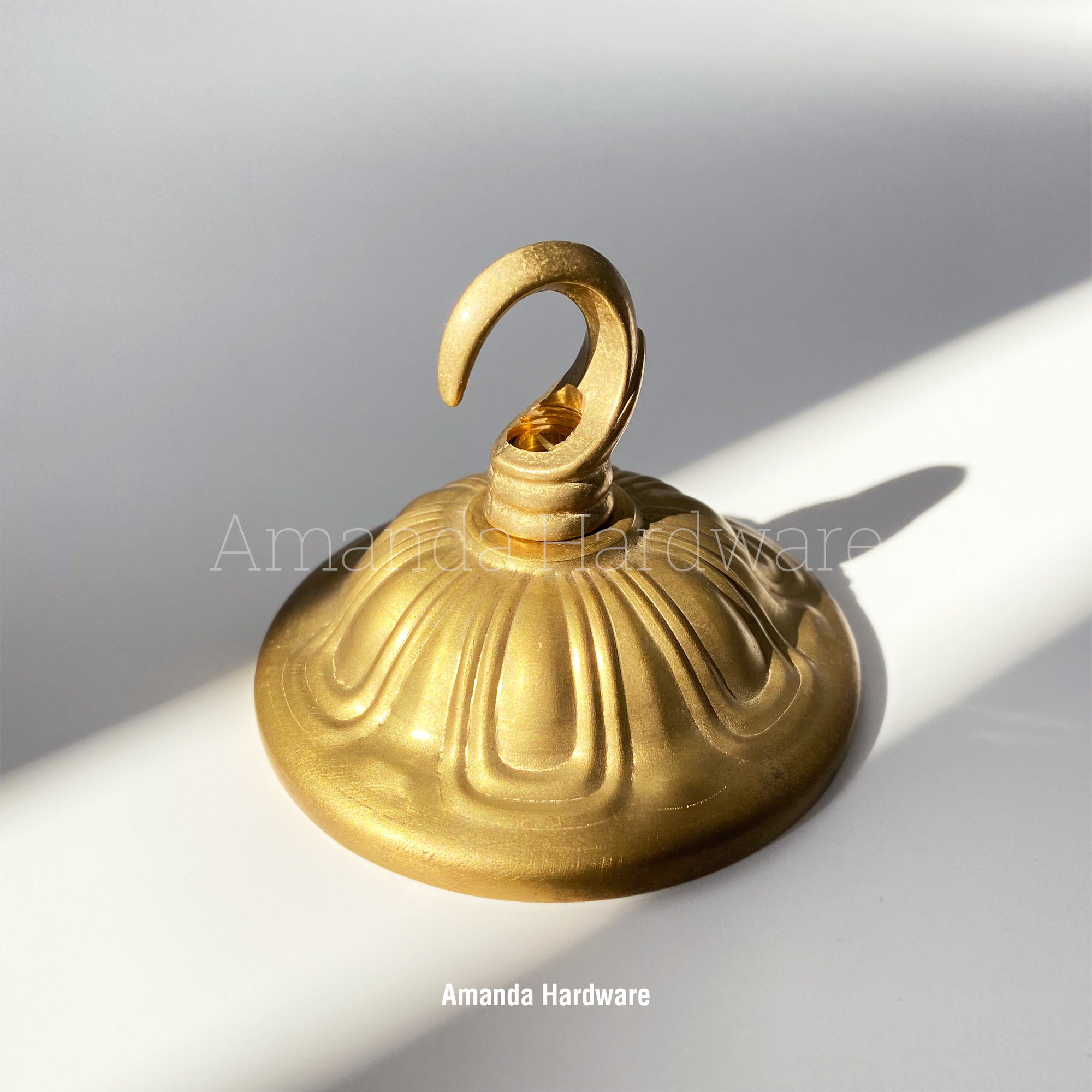 Stamped Brass Dome Hook - 3in