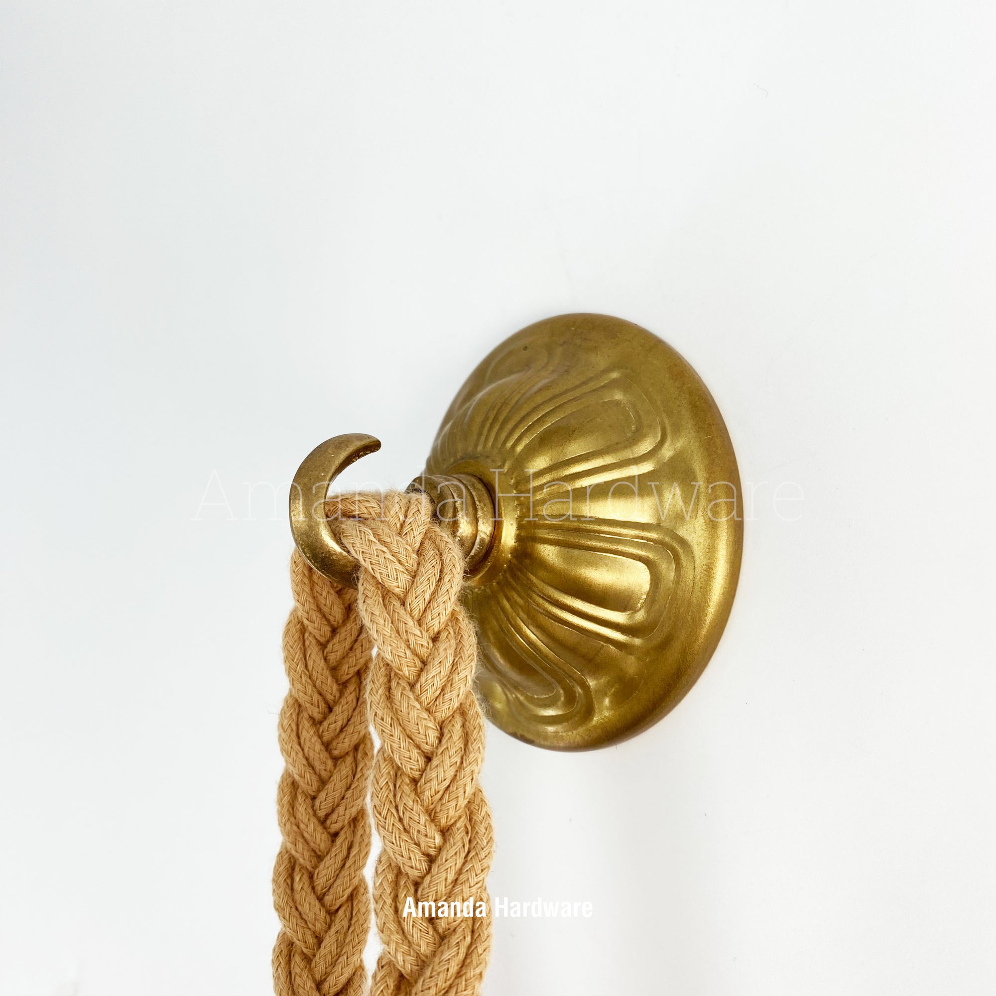 Stamped Brass Dome Hook - 3in