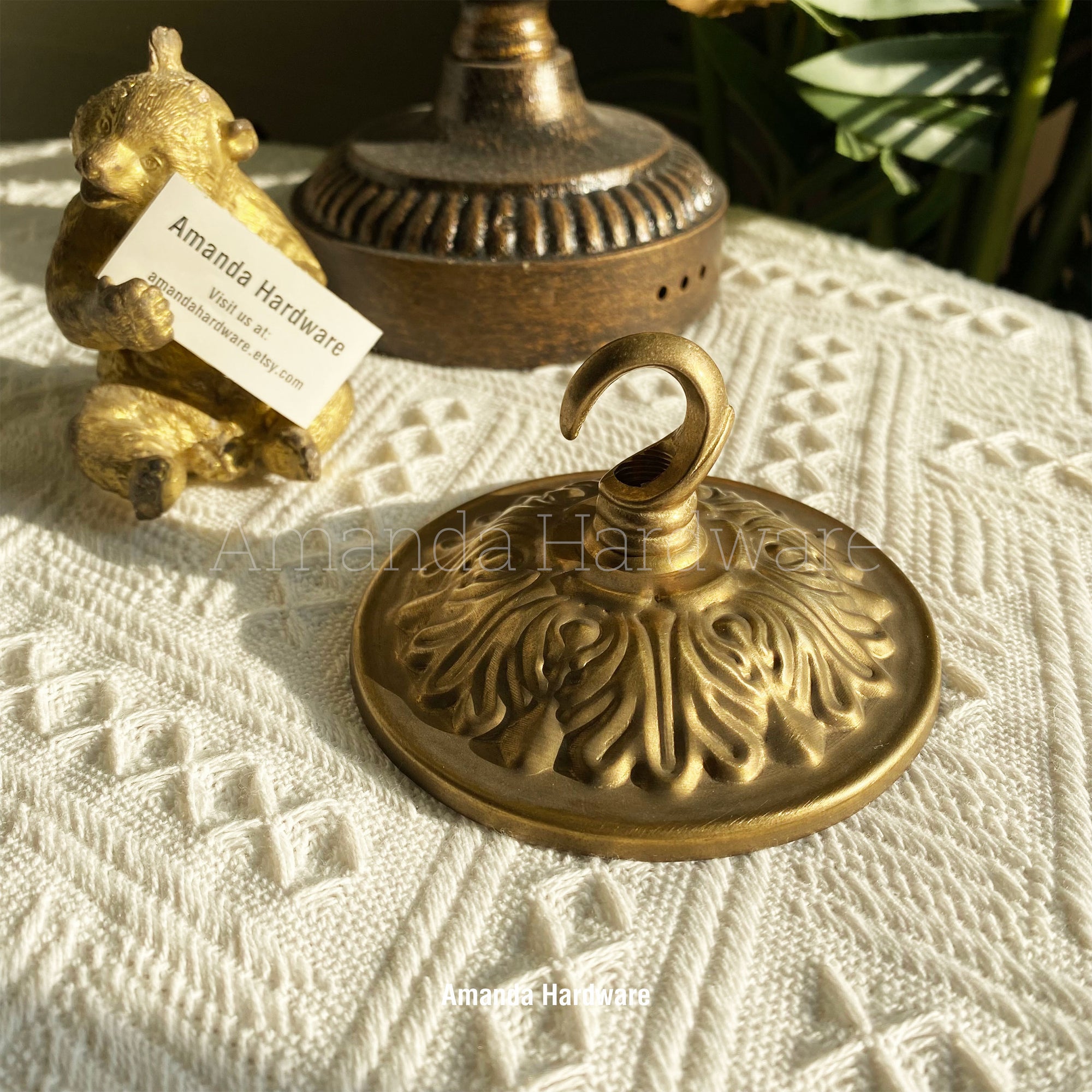 Brass Dome Hook - 3.62in