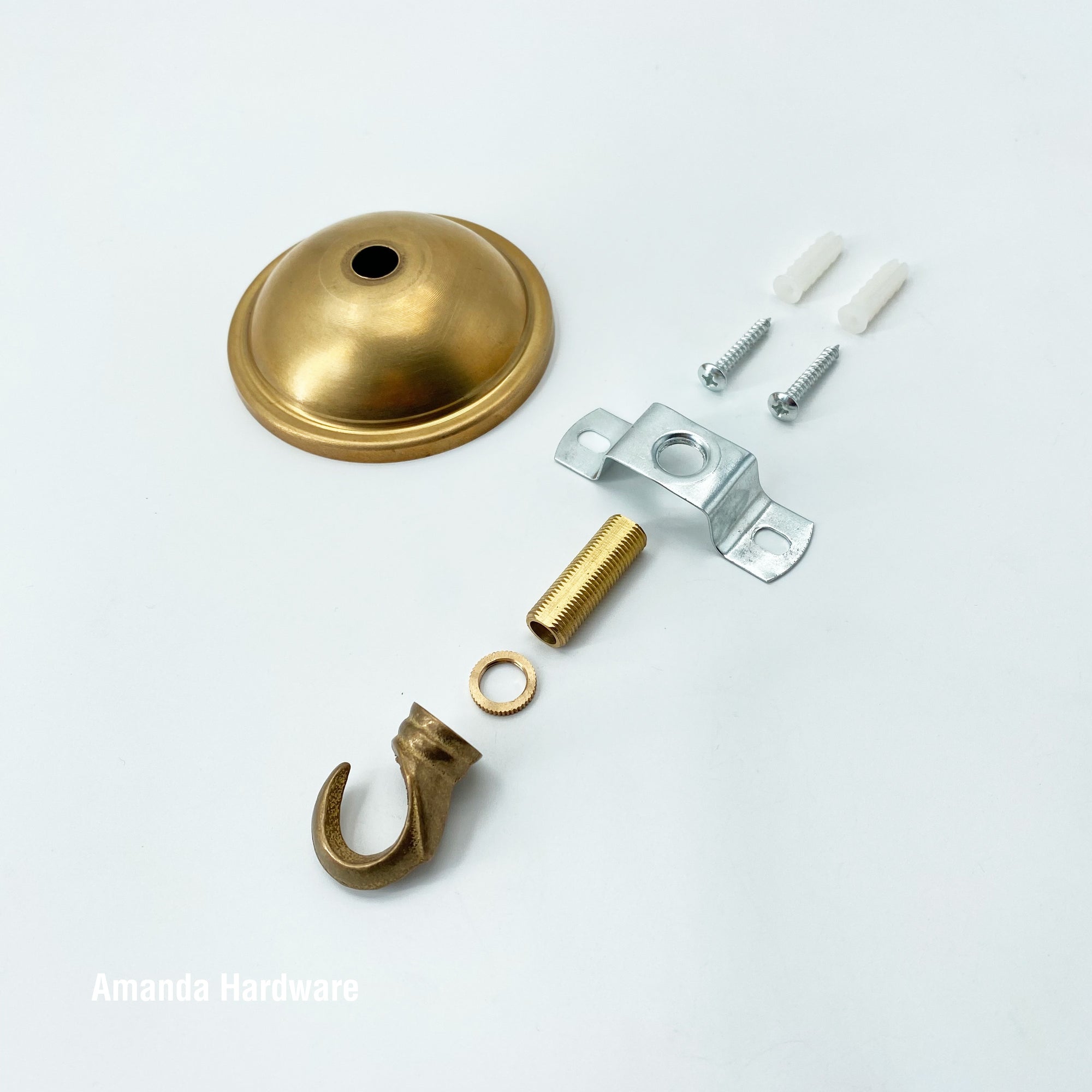 Brass Dome Hook - 3in