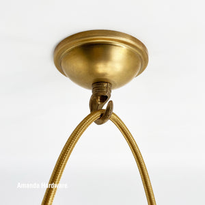 Brass Dome Hook - 3in