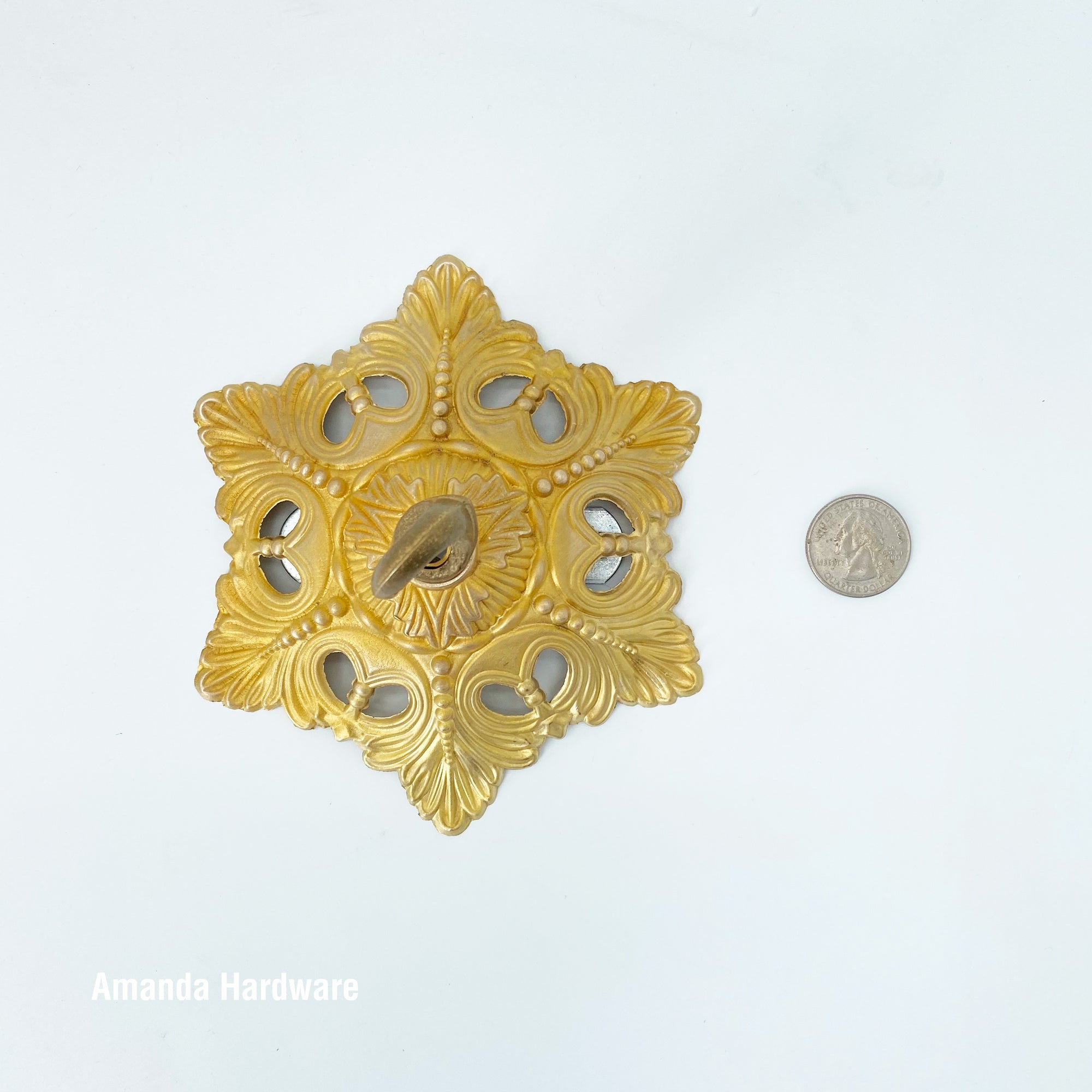 Brass Floral Hook - 5.25in