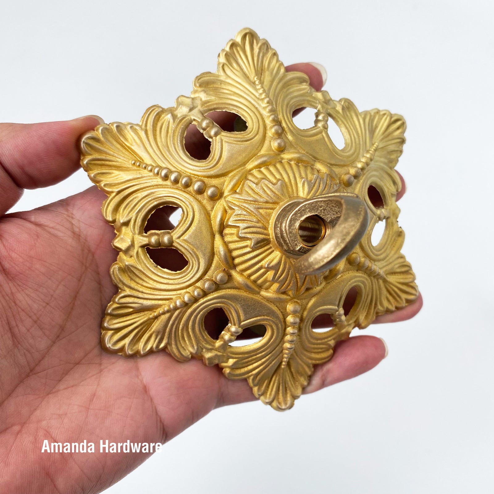 Brass Floral Hook - 5.25in