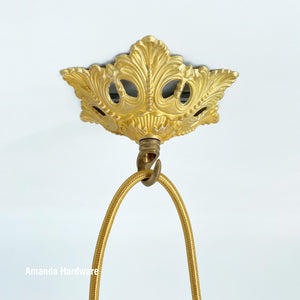 Brass Floral Hook - 5.25in
