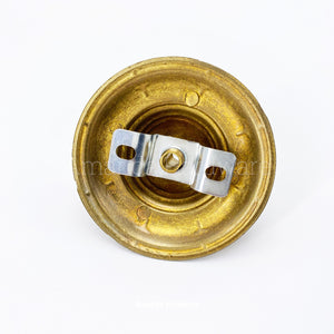 Brass Flower Cap Hook - 3.15in