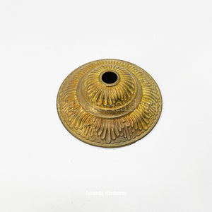 Brass Flower Cap Hook - 3.15in