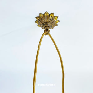 Flower Petal Brass Hook - 3.5in