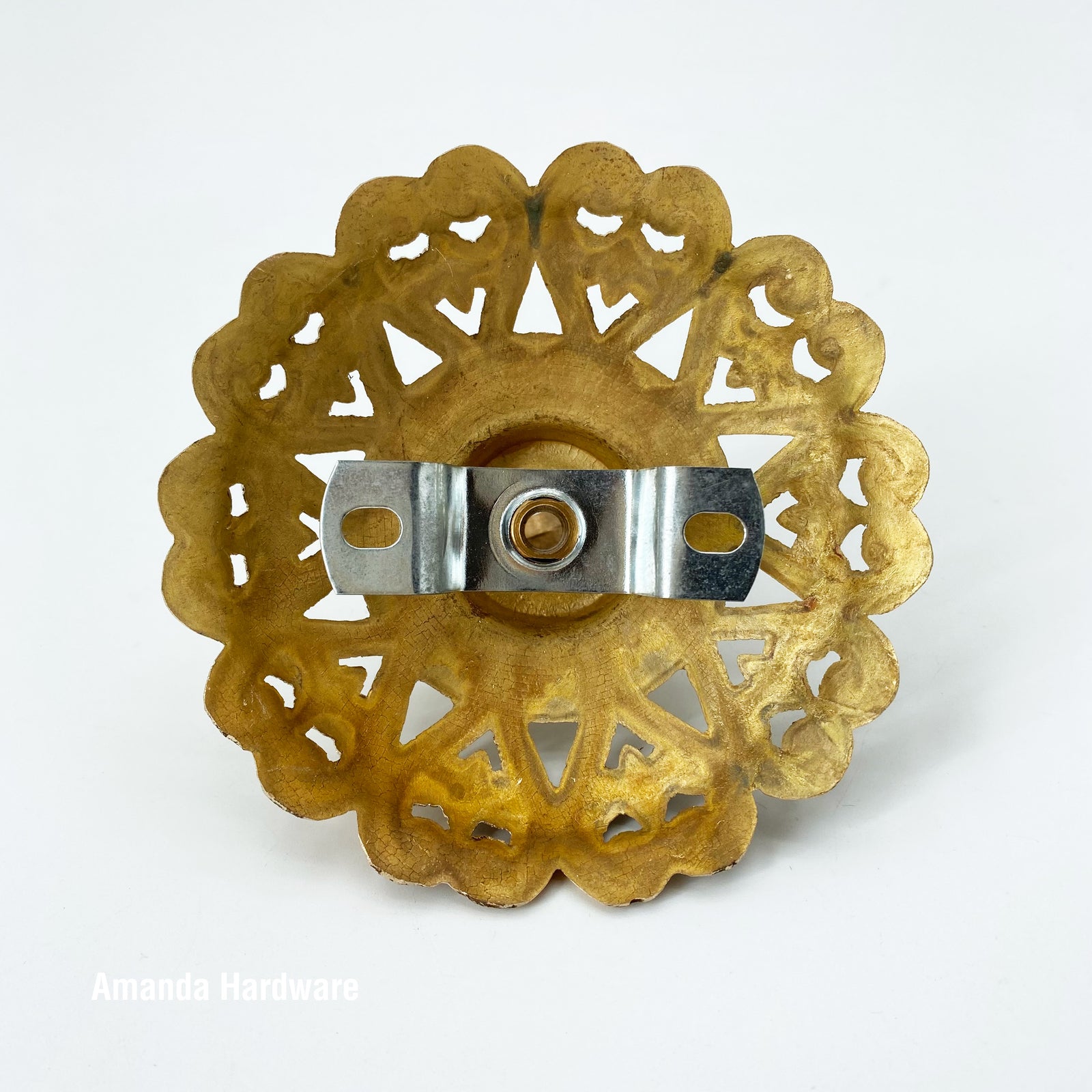 Brass Heart Hook - 4in