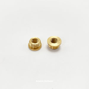 Reducing Insert Coupling - 1/4-27 x 1/8 IPS - With Shoulder - Solid Brass