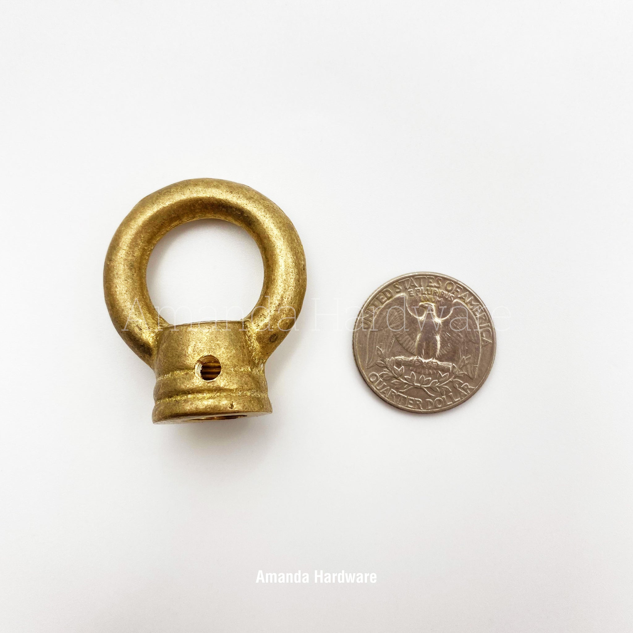 Close Loop Hook Brass Closed Loop Hook - 1.26in - Amanda Lighting