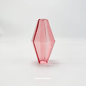 Pink Polyhedra Glass Droplet