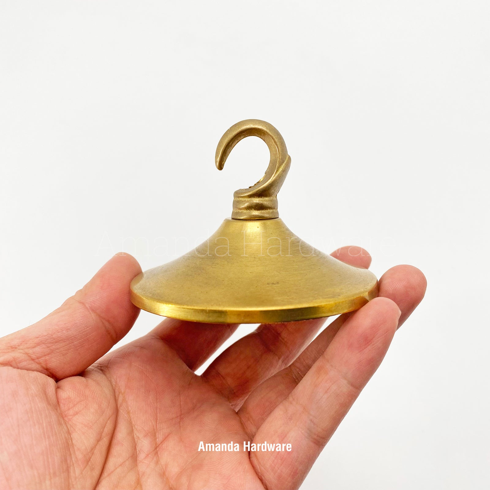 Brass Short Cone Hook - 3.15in