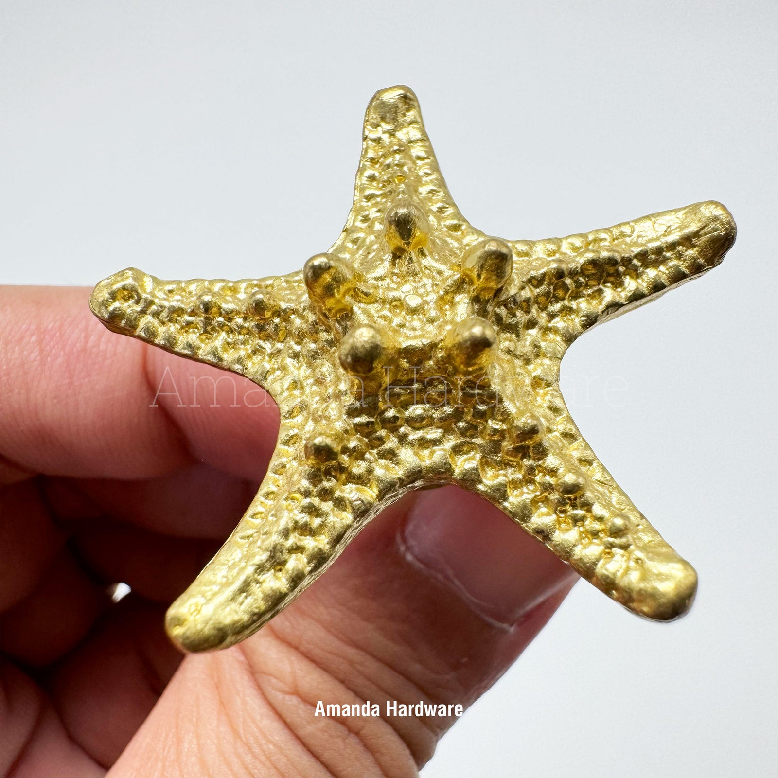 Brass Starfish Pull Knob