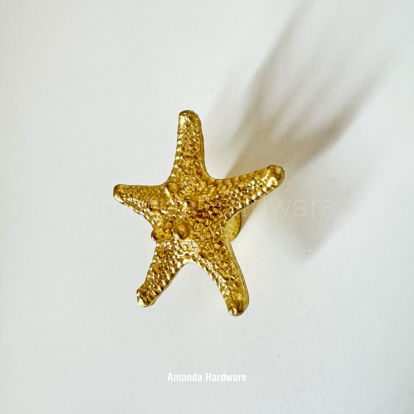 Brass Starfish Pull Knob