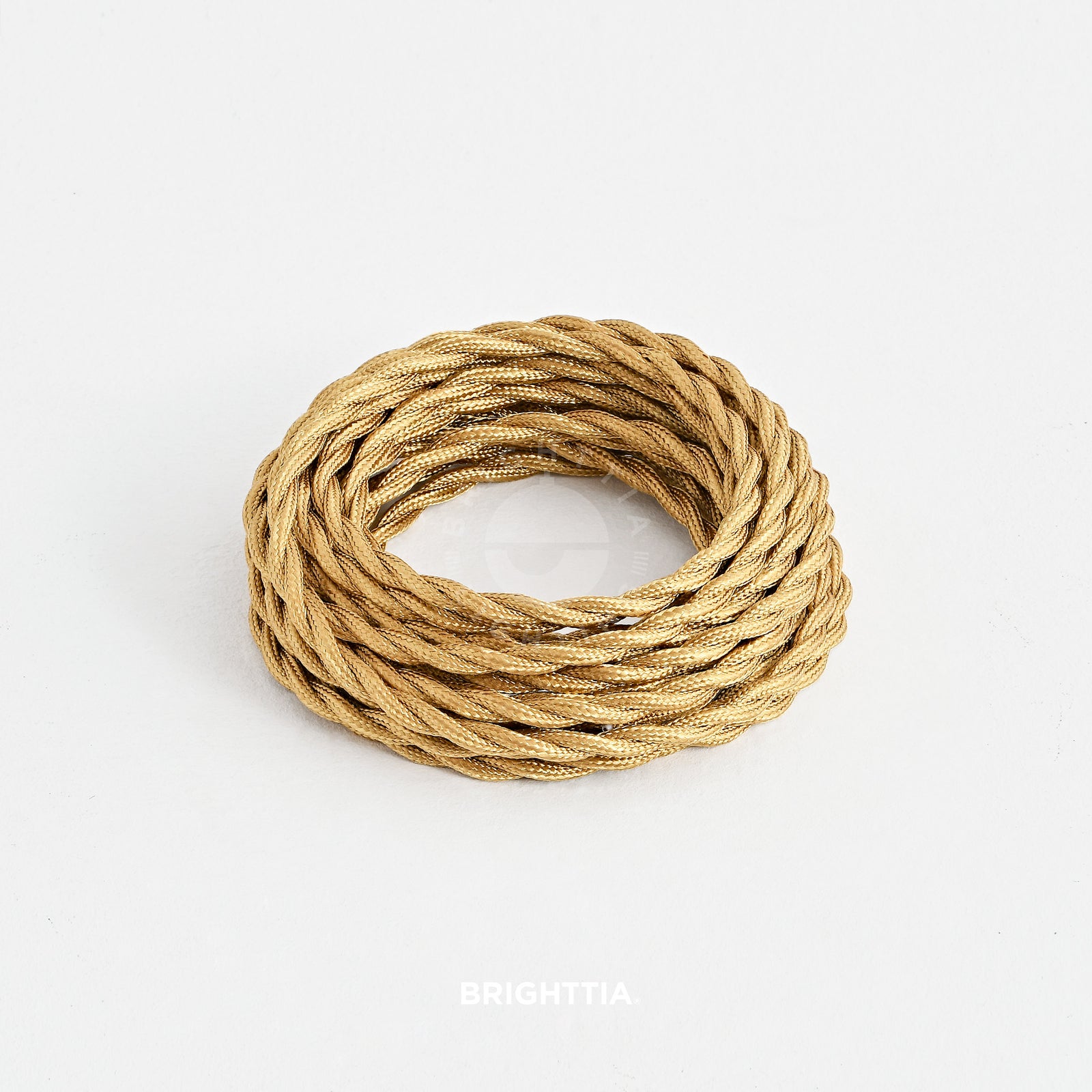Brass Twisted Fabric Cord