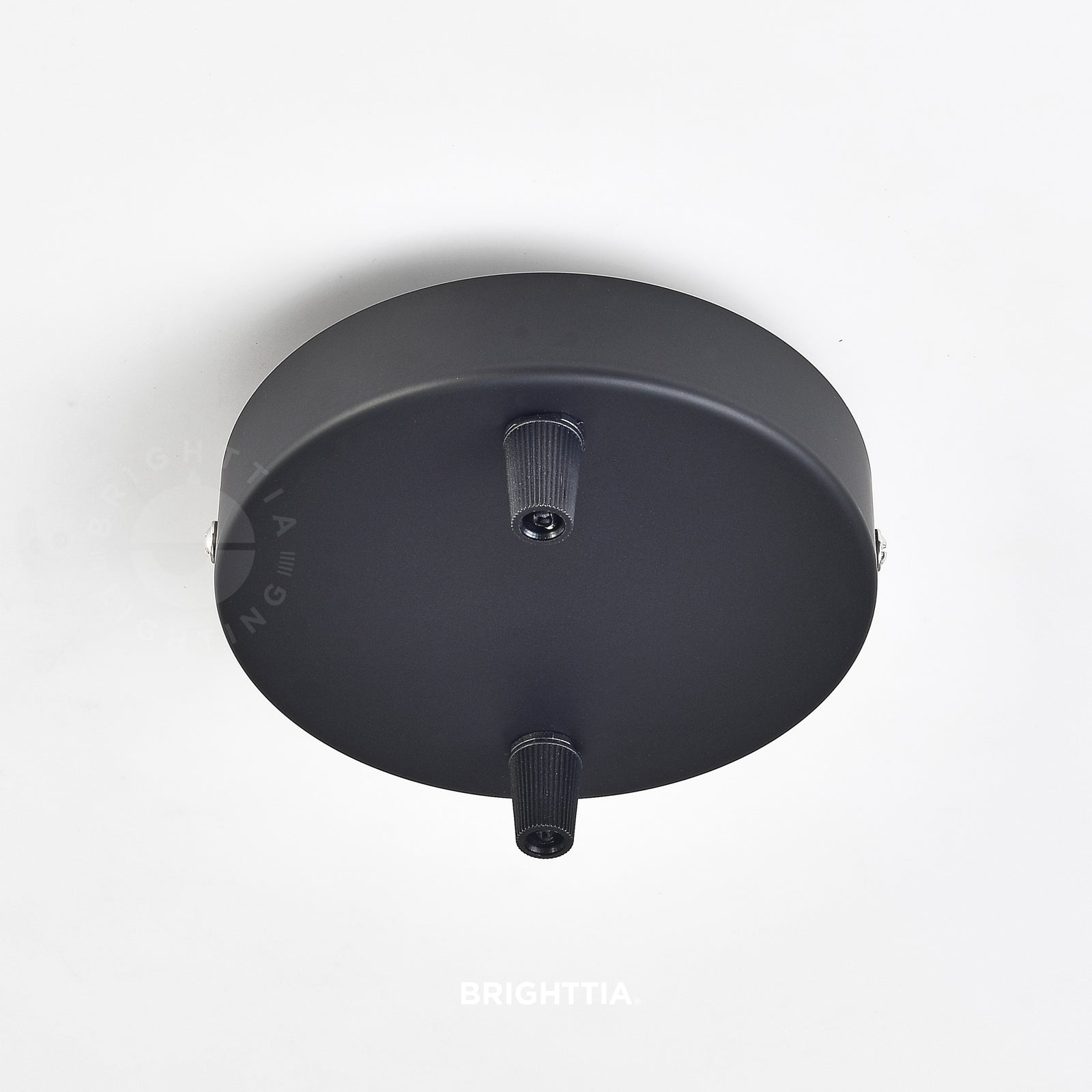 4.7in Canopy With Nylon Cord Grip Kit - 2-Ports - Black