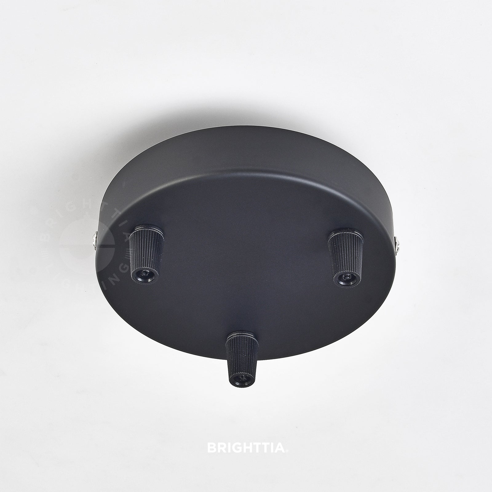 4.7in Canopy With Nylon Cord Grip Kit - 3-Ports - Black