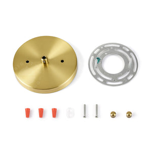 5in Slim Modern 1-Port Canopy Kit - Brushed Gold