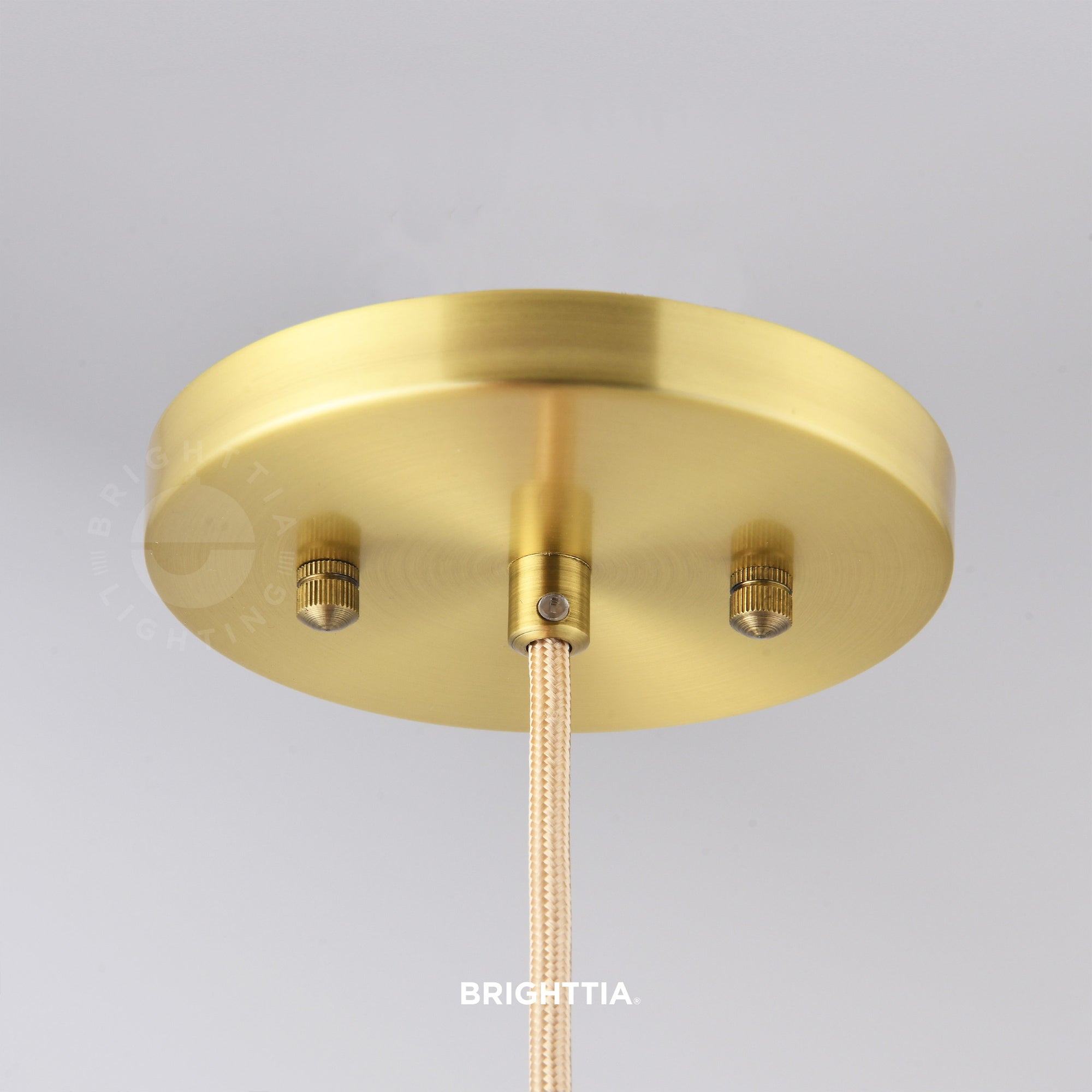 5in Slim Modern 1-Port Canopy Kit - Brushed Gold