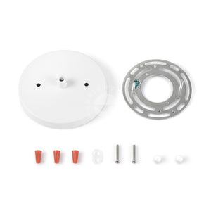 5in Slim Modern 1-Port Canopy Kit - White