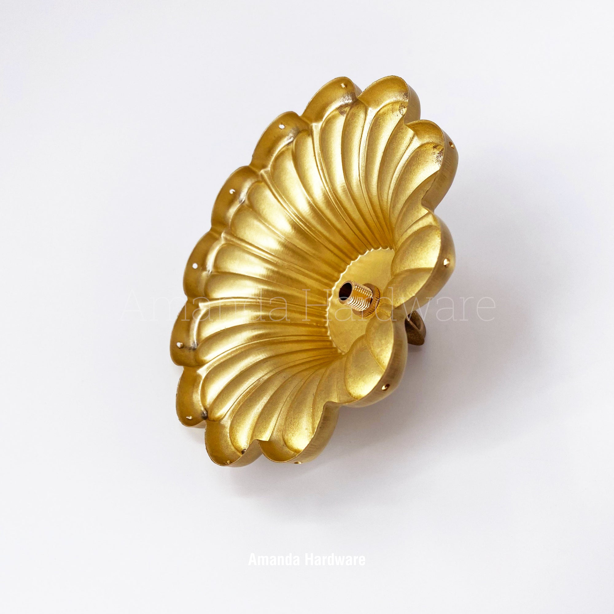 Brass Petal Wind Chime Hanger Top Canopy - 5.4in