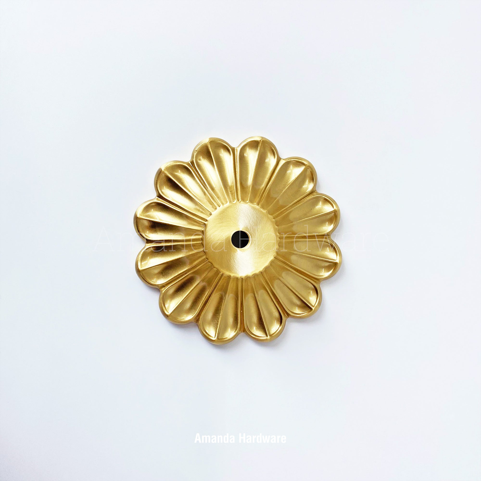 Brass Petal Wind Chime Hanger Top Canopy - 5.4in