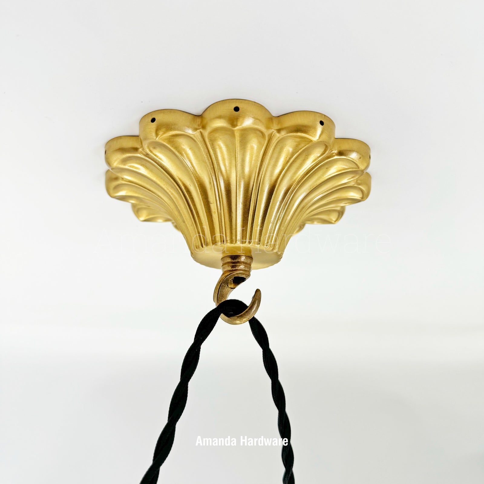 Brass Petal Hook - 5.4in