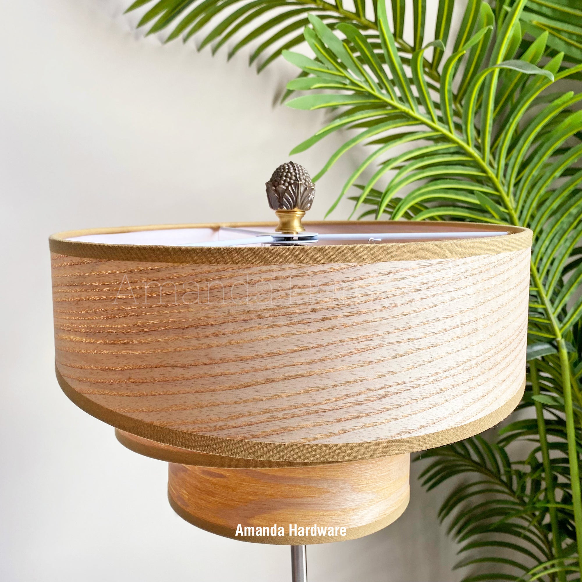 Brass Corn Lamp Finial - 1.42in