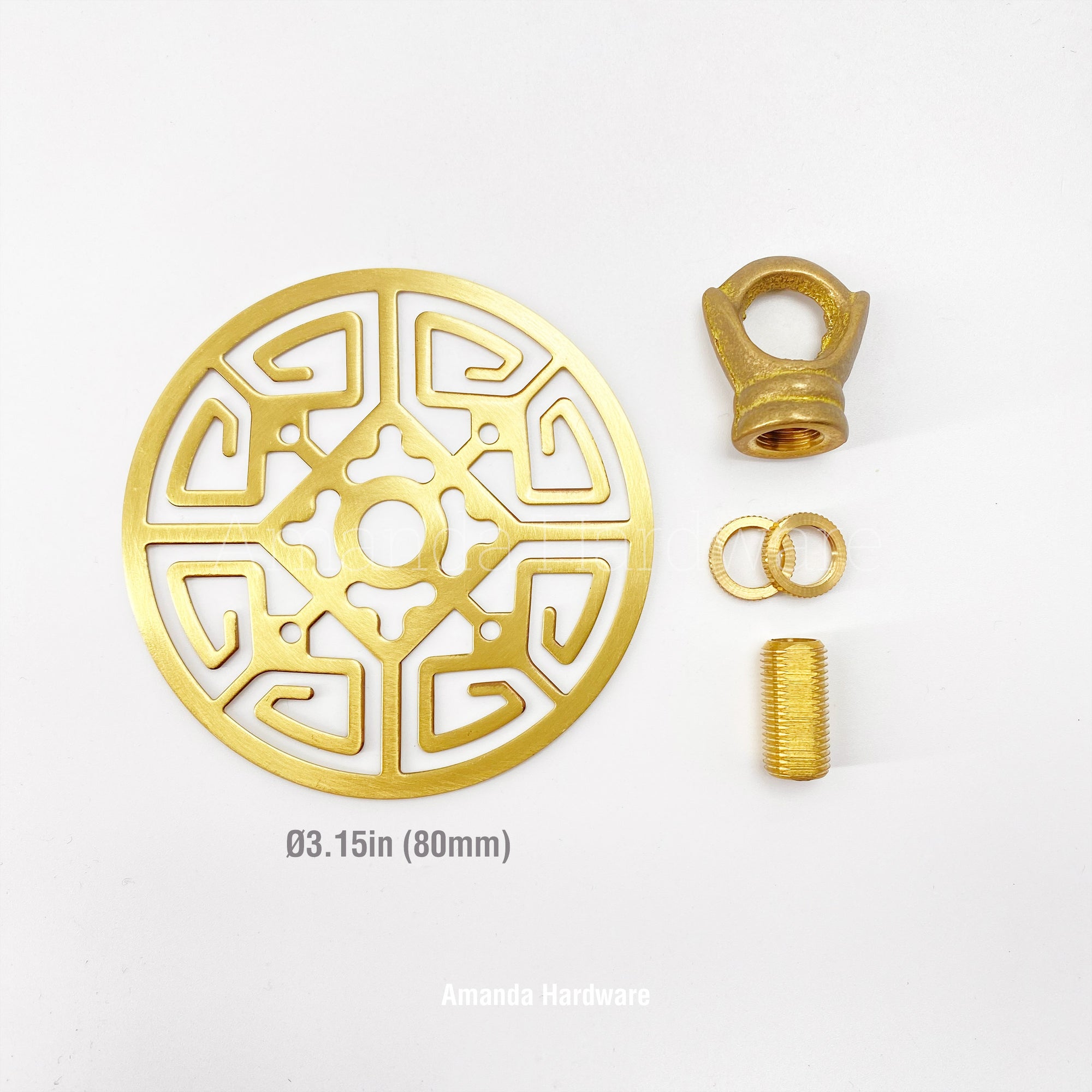 Wind Chime Brass Disc With Hook - 3.15in