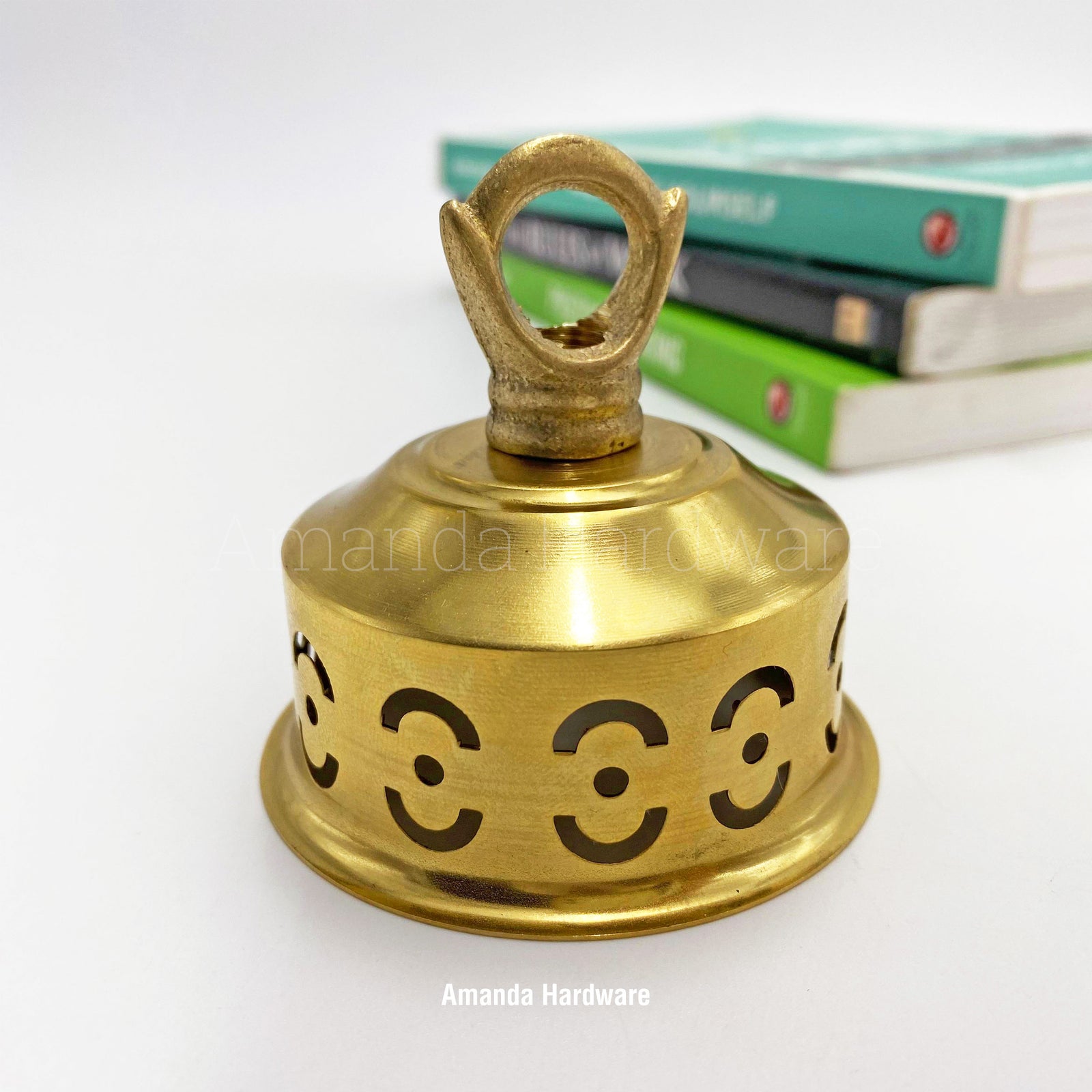 Brass Ring Bell Wind Chime Top Cap - 2.5in
