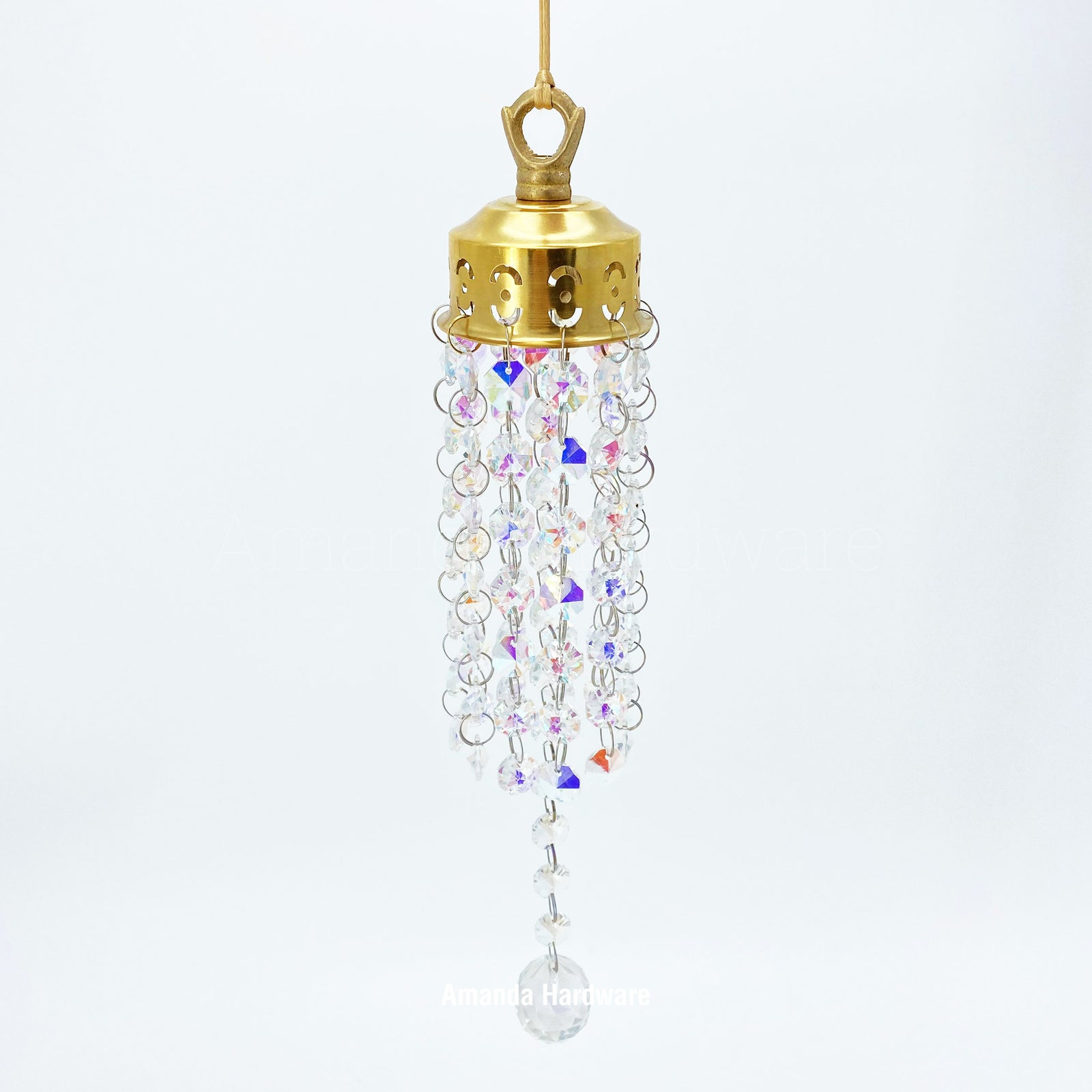 Brass Ring Bell Wind Chime Top Cap - 2.5in