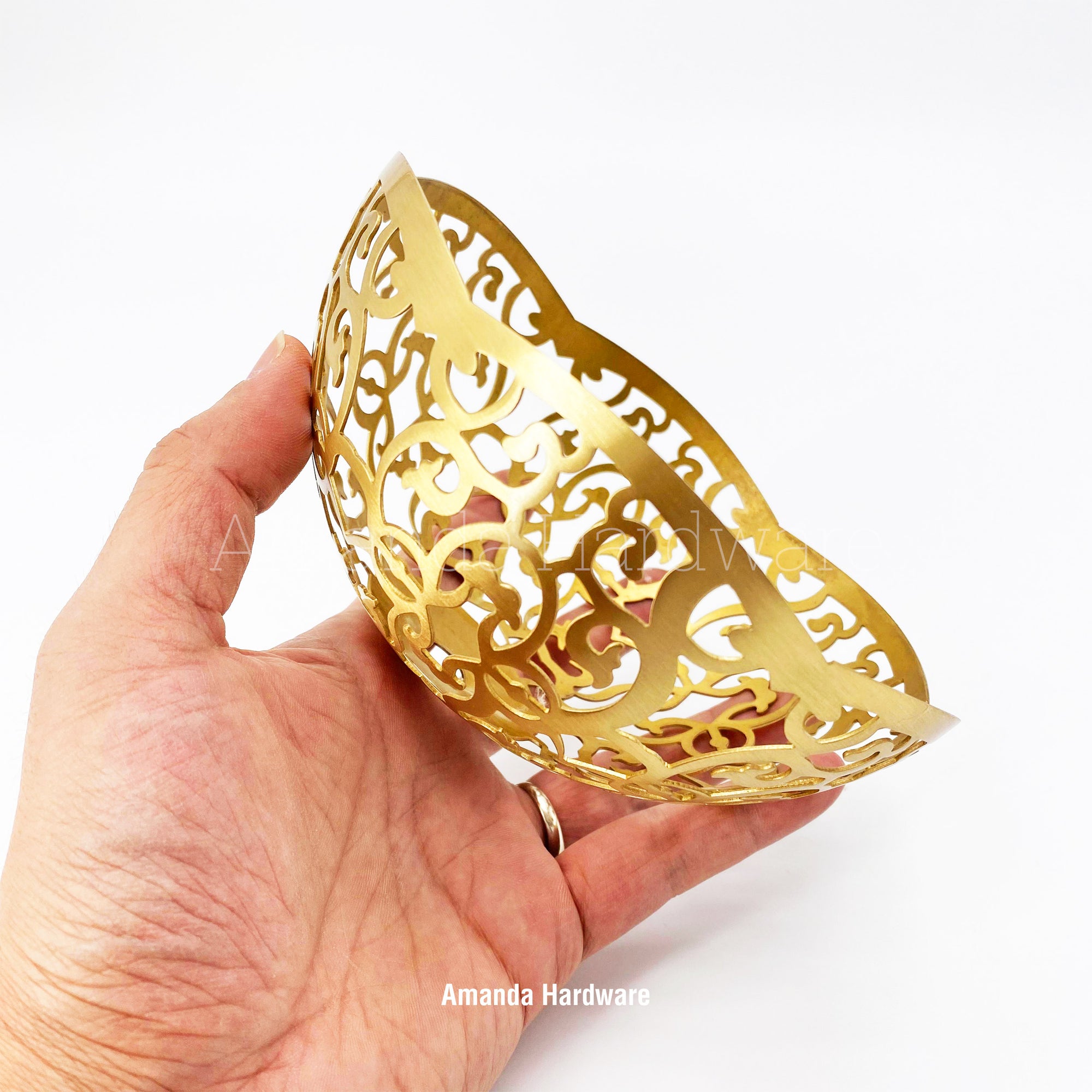 Brass Dome Wind Chime Hanger Top - 6in