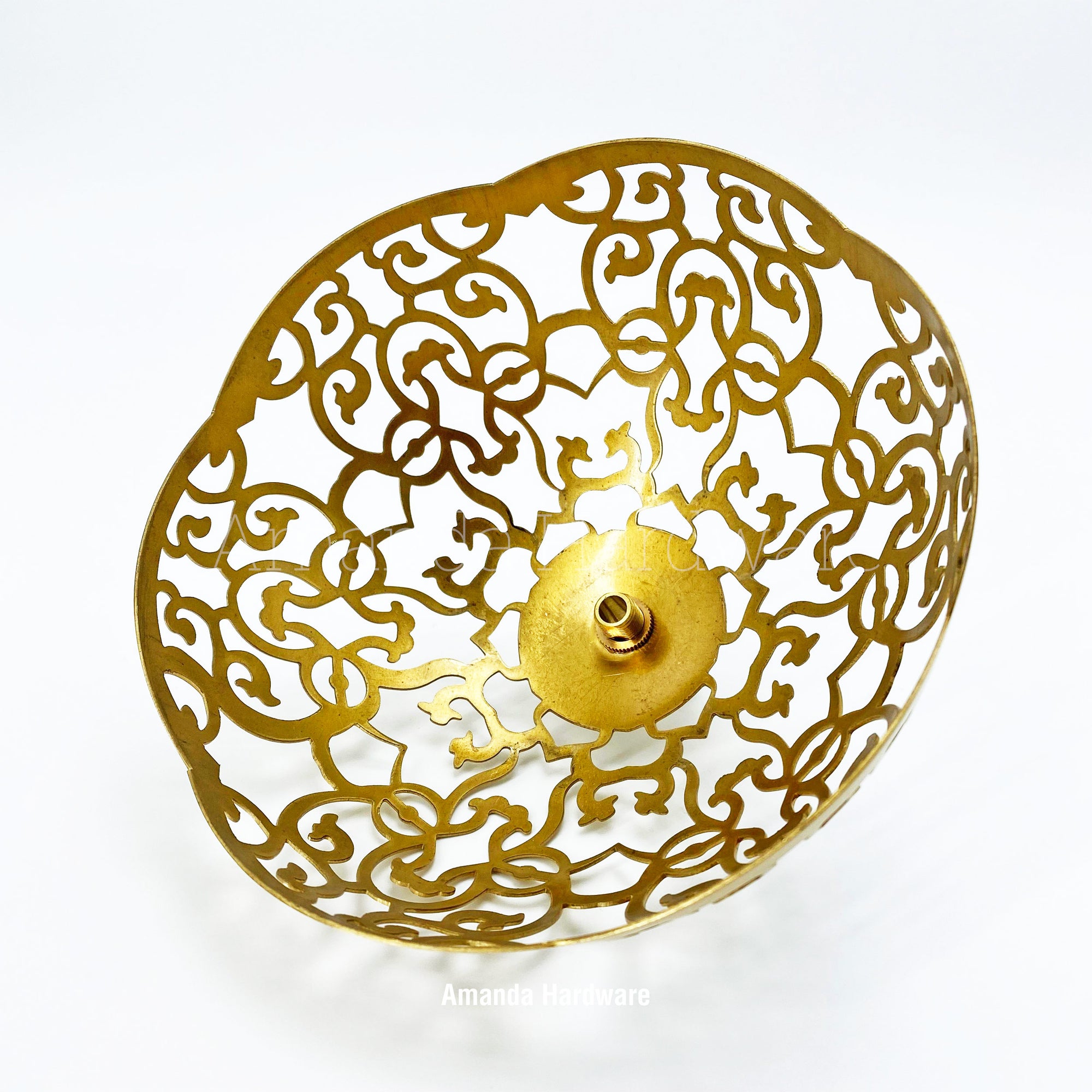 Brass Dome Wind Chime Hanger Top - 6in