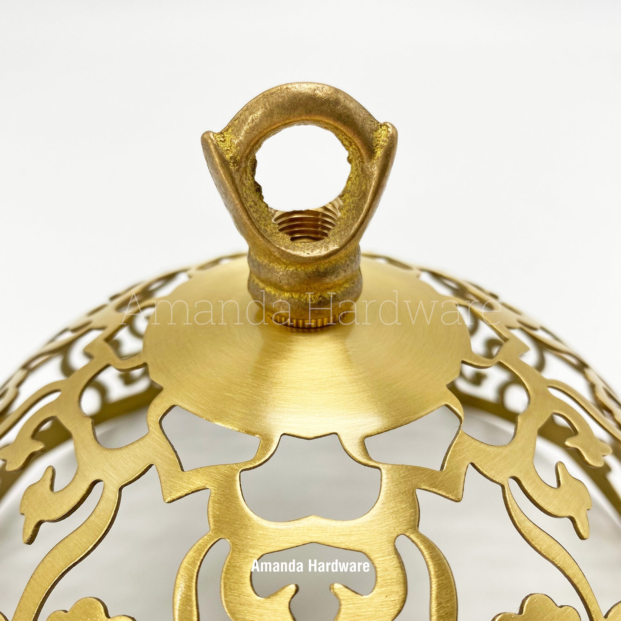 Brass Dome Wind Chime Hanger Top - 6in