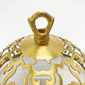 Brass Dome Wind Chime Hanger Top - 6in