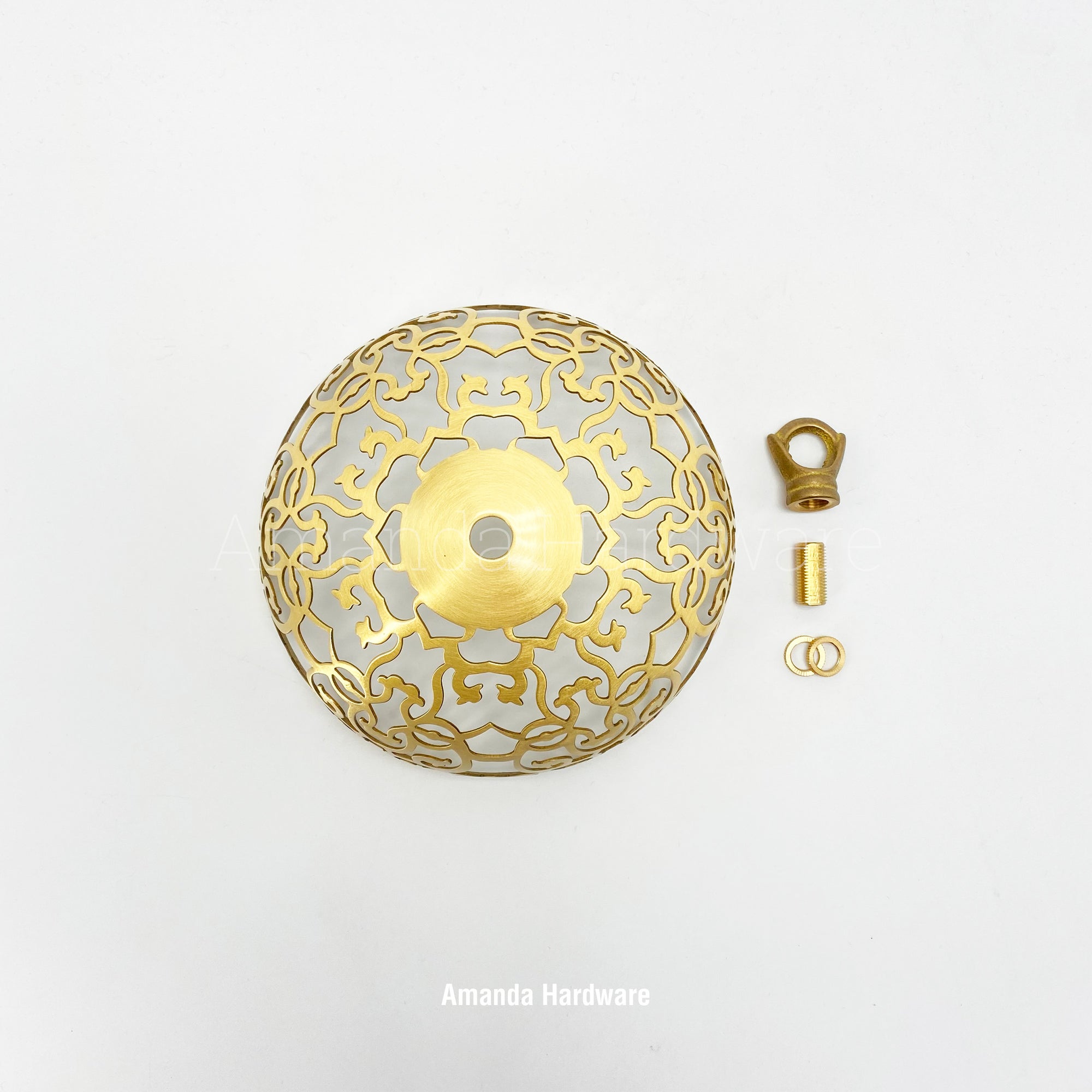 Brass Dome Wind Chime Hanger Top - 6in