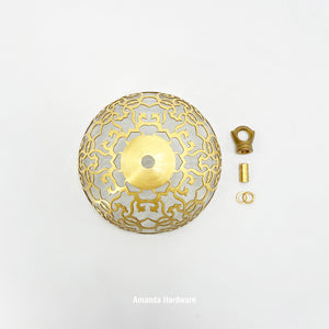 Brass Dome Wind Chime Hanger Top - 6in