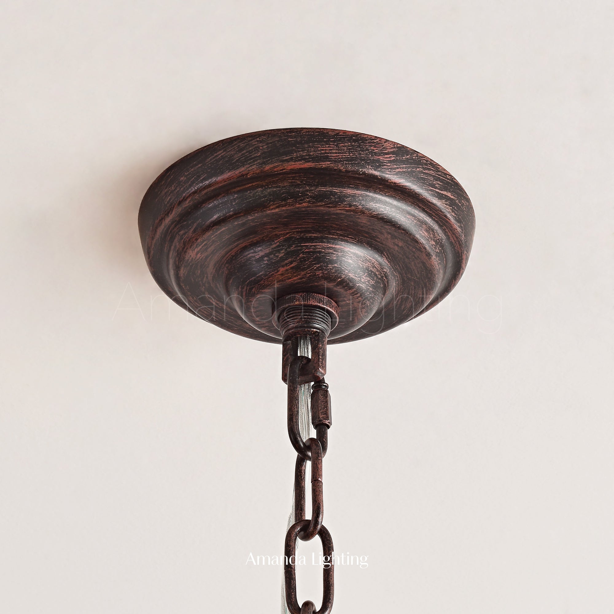 Floral Chandelier With Pink Tulip Lamp Shades - 6+3 Lights