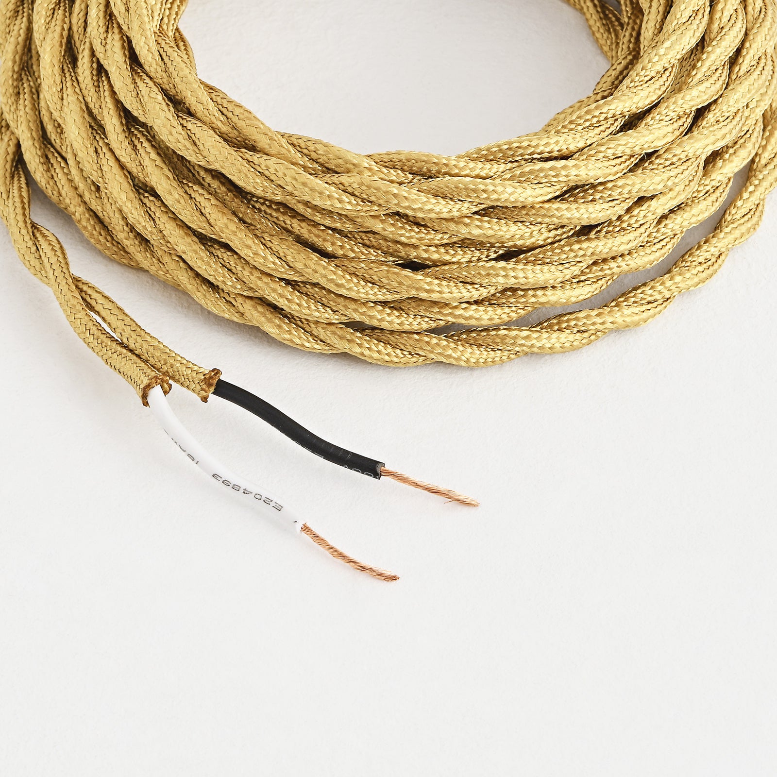 Brass Twisted Fabric Cord