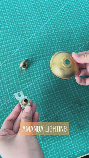Brass Dome Hook - 2.35in