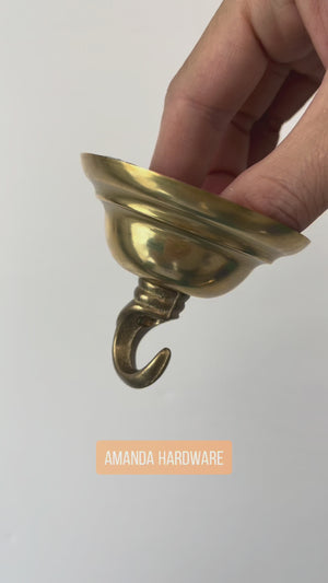 Brass Bell Hook - 2.75in